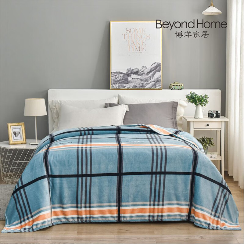 博洋WT902307007A罗曼之约时尚毯150*200cm（单位：条） 宝石蓝