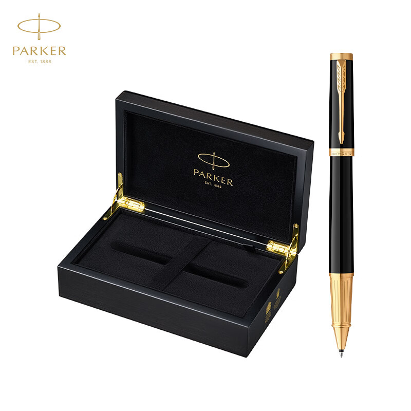 派克（PARKER）高端签字笔圆珠笔 商务送礼男女生日礼物  精英睿智黑金夹宝珠笔单位：支 曜石黑