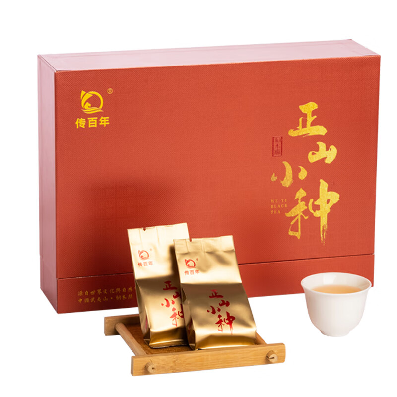 传百年 正山小种茶 桐木关茶叶 135克  CBN002 单位：盒 礼盒装