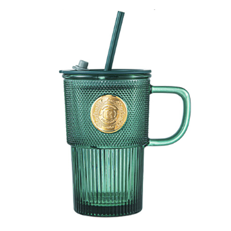 乐唯诗墨绿铜章杯420ml*1（单位：套） 军绿色