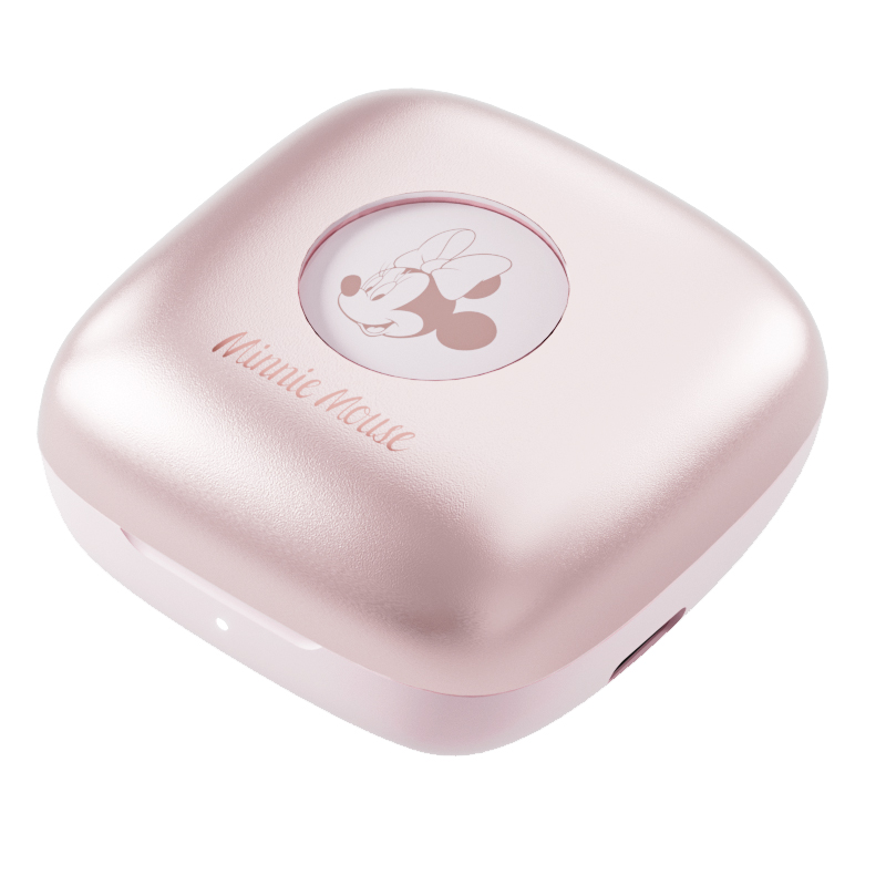 迪士尼（Disney）无线蓝牙耳机半入耳式高颜值女生礼物学生长续航降噪不漏音Q8  单位：副 粉色