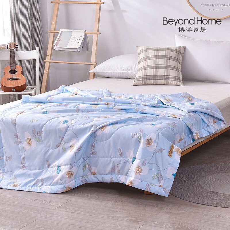 博洋WT902307016B夏凉被&mdash;夏日花语180*220cm（单位：条） 水蓝色 花色
