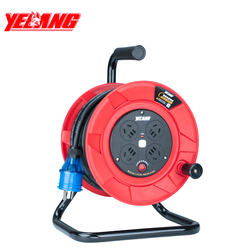 野狼YELANG/YL24011020/YZW 3*2.5*20米250V10A国标电缆盘/只 红色