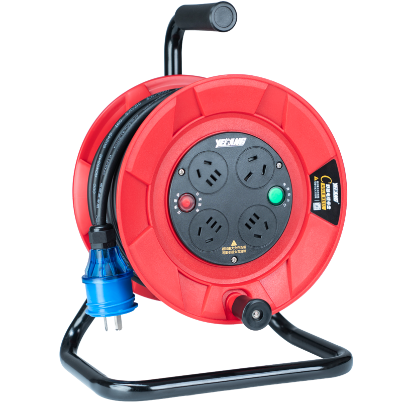 野狼YELANG/YL24021020/YZW 3*2.5*20米250V10A国标电缆盘/只 红色