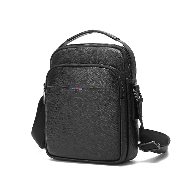 恒源祥（HYX) 头层皮单肩包HYX0631  单位：个 黑色