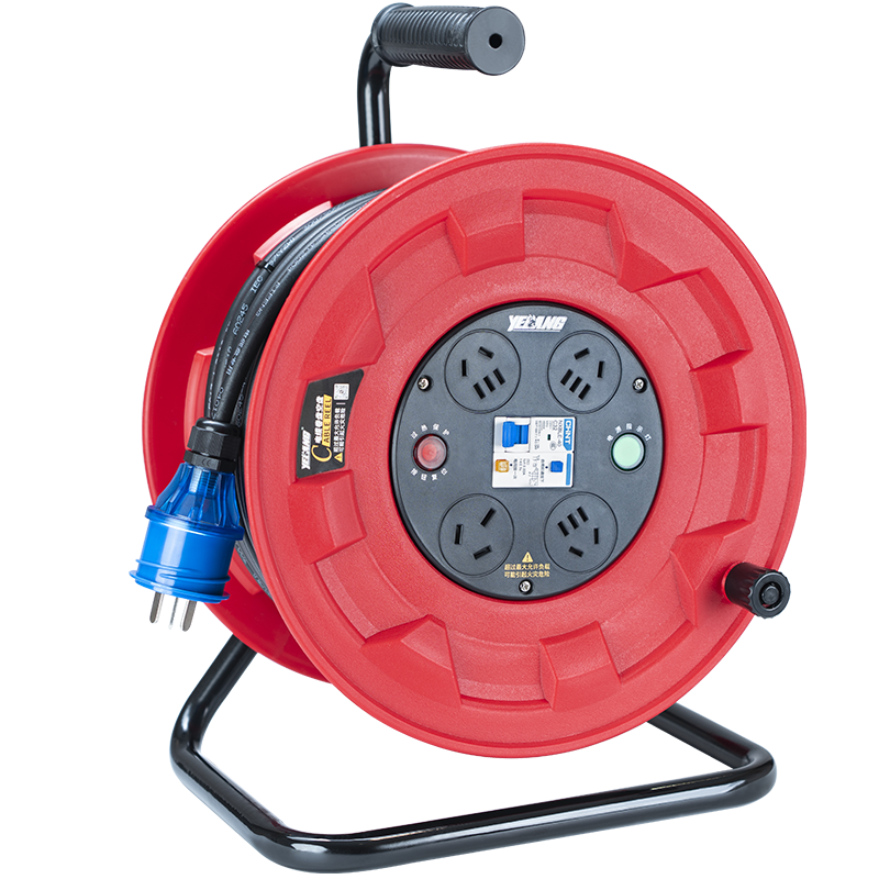 野狼YELANG/YL31021050/YZW 3*2.5*50米250V16A国标电缆盘/只 红色