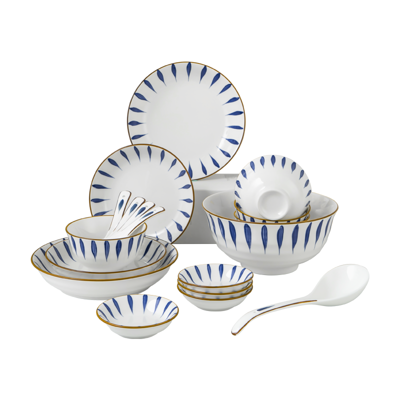 德铂（Debo）凯特琳餐具22件套 DEP-764（单位：套） 本白色 22