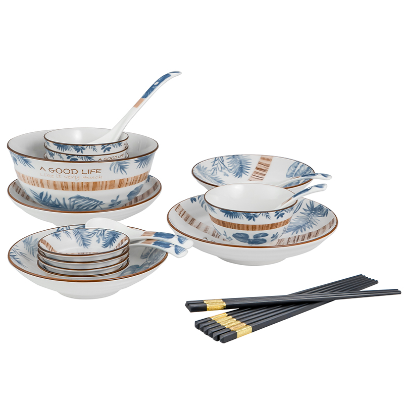 德铂（Debo）艾丽娜陶瓷餐具22件套 DEP-763（单位：套） 白色 22