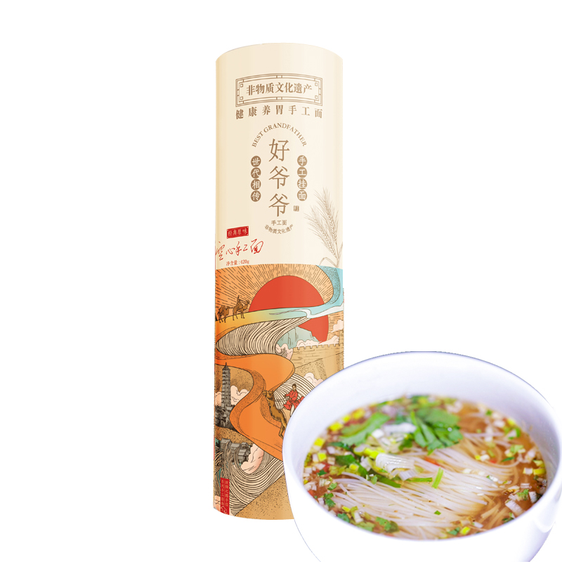 好爷爷手工空心面丝绸款原味把装400g  单位：把 丝绸款原味把装400g