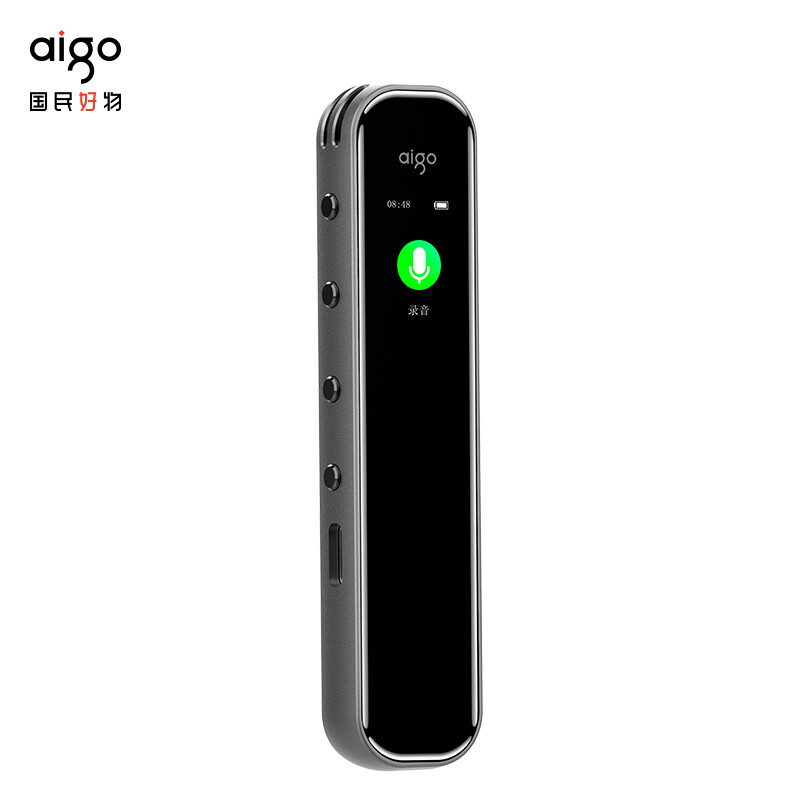 aigo 爱国者录音笔R3312C 16G黑色 (单位：个） 黑色