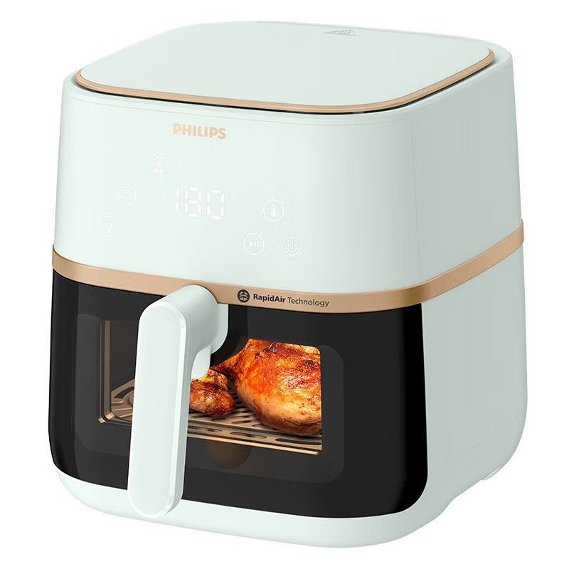 飞利浦可视空气炸锅5LHD9455/50（单位：台） 清新绿