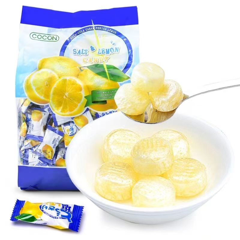 可康牌350g*2袋尼加拉蓝色咸柠檬味薄荷糖（单位：袋） 尼加拉蓝