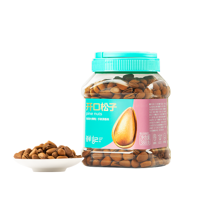 鲜记 开口松子388g（单位：罐） 混色