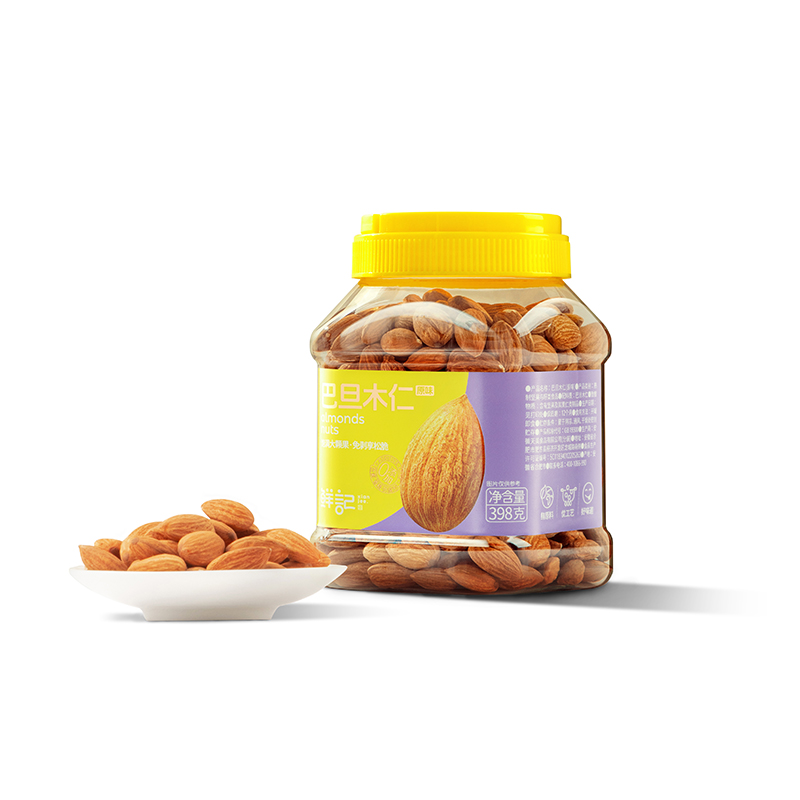 鲜记 巴旦木仁（原味）398g（单位：罐） 拿铁色