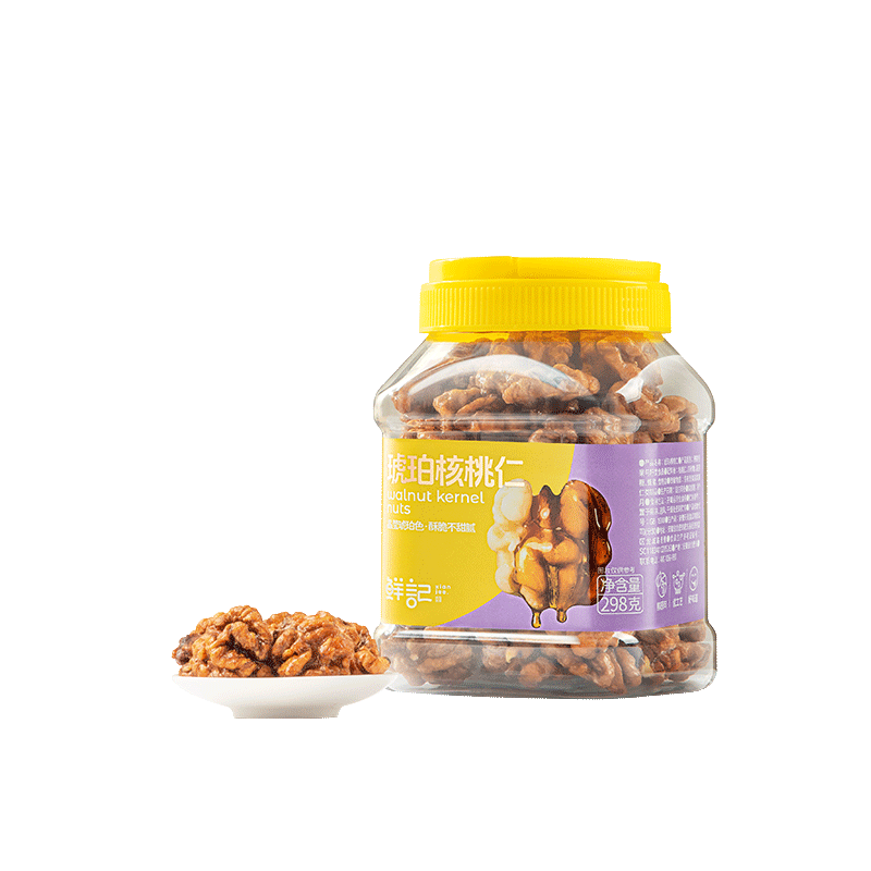 鲜记 琥珀核桃仁298g（单位：罐） 拿铁色