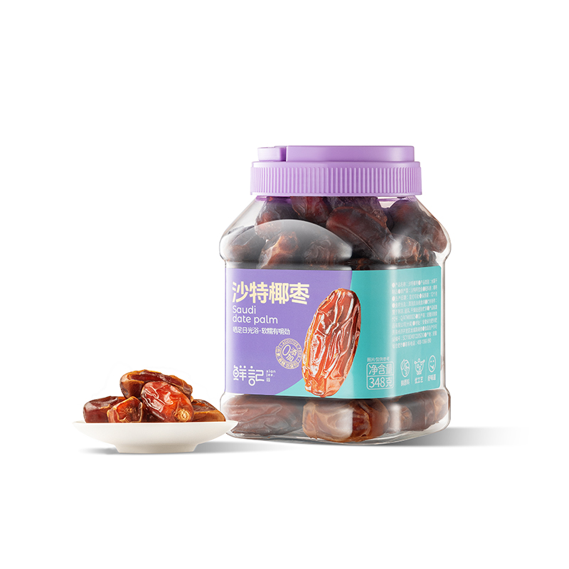 鲜记 沙特椰枣 348g 香甜软糯有嚼劲 混色（单位：罐）