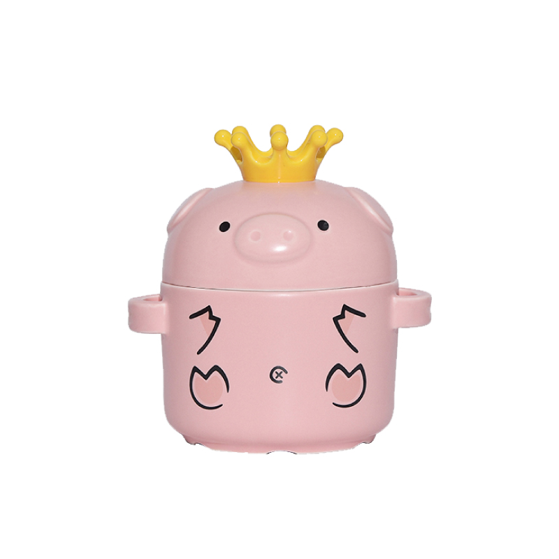 嘿猪猪皇冠营养炖盅（小号）P521-400ml  单位：套 茱萸粉