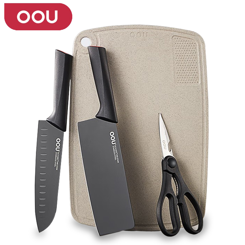 OOU UC4178 四件套 鹤系列刀具套装 黑色（单位：套）