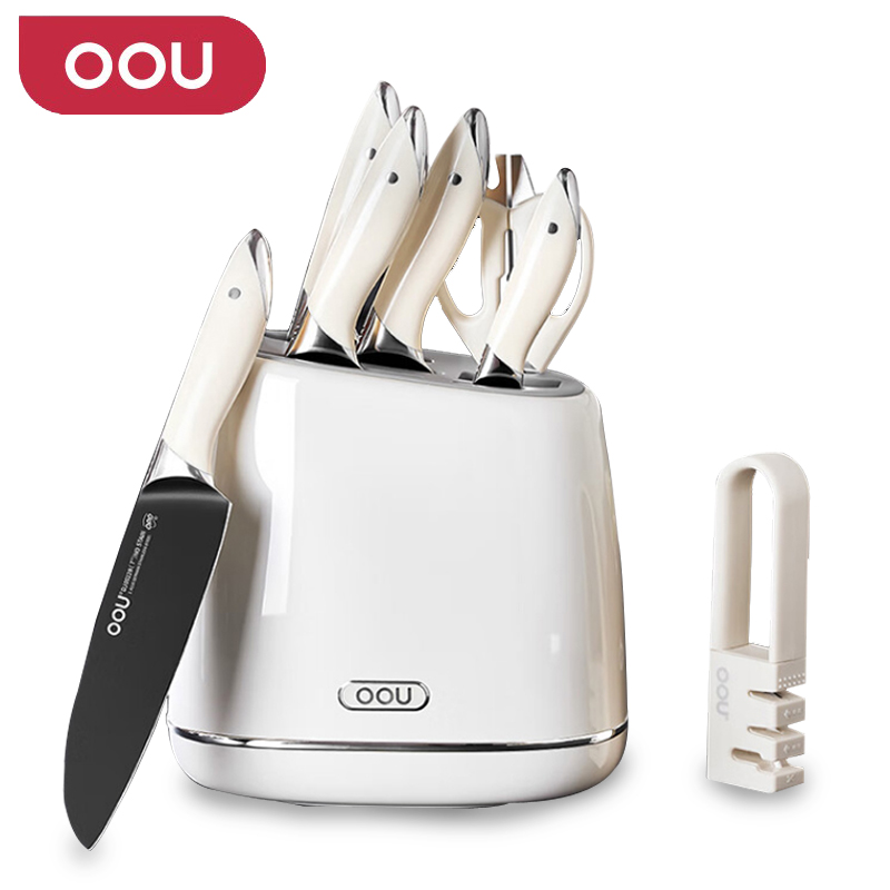 OOU DJ0022B 七件套 白鲸系列刀具套装 象牙色（单位：套）
