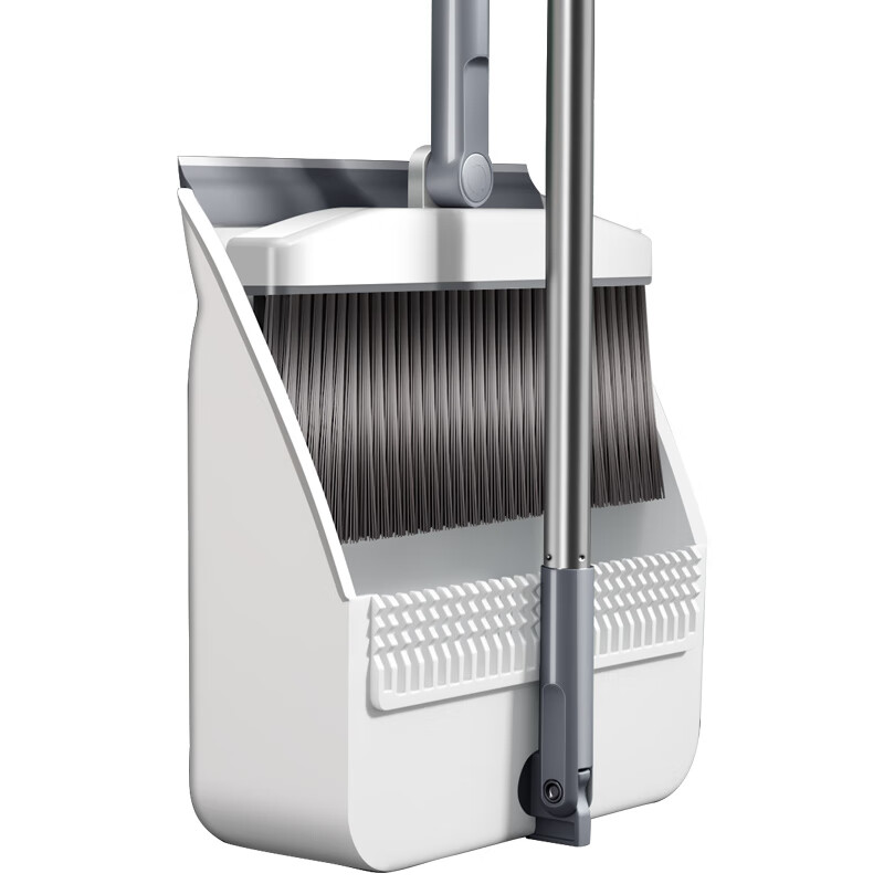 五月花扫把簸箕套装家用旋转防风梳齿型笤帚扫地扫把两件套 KLM-S103 单位：套 白色
