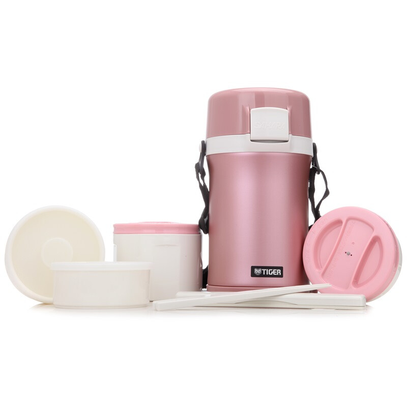 虎牌（TIGER） LWU-F20C 1.48l 保温饭盒 蜜桃色（单位：个）