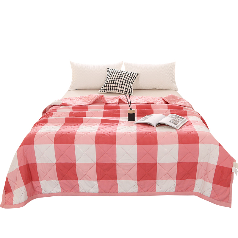 罗曼罗兰良品超声波夏被200*230cm（单位：床） 粉大格