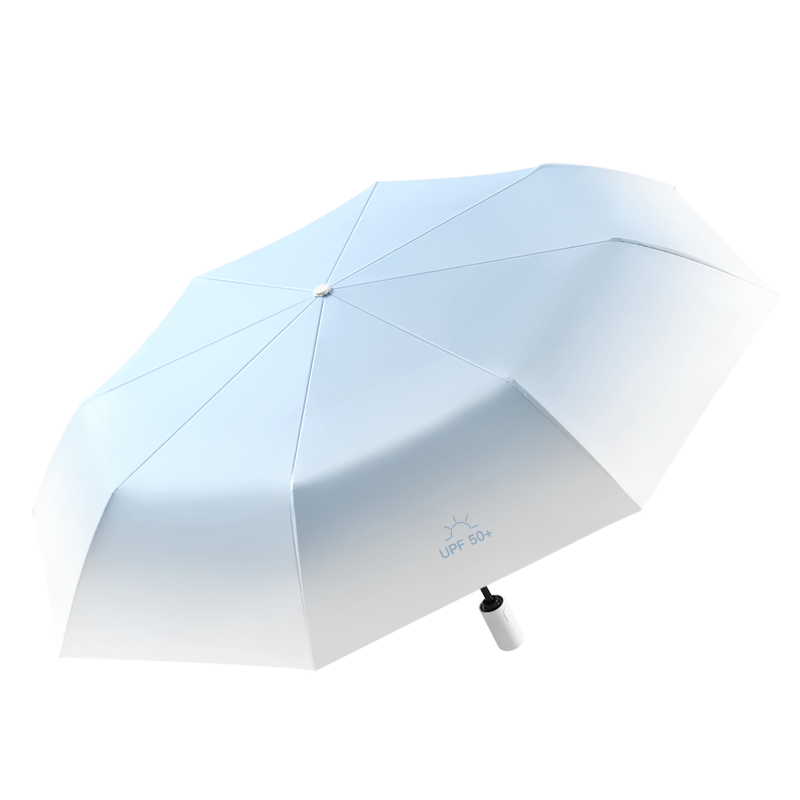 美度（MAYDU）全自动三折雨伞遮阳伞女防晒防紫外线折叠晴雨伞男女通用太阳伞M3037（单位：把） 天蓝色
