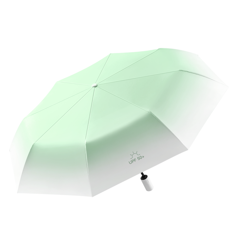 美度（MAYDU）全自动三折雨伞遮阳伞女防晒防紫外线折叠晴雨伞男女通用太阳伞M3037（单位：把） 青草绿