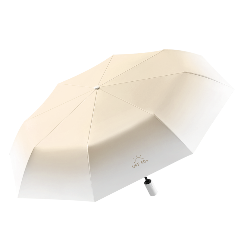 美度（MAYDU）全自动三折雨伞遮阳伞女防晒防紫外线折叠晴雨伞男女通用太阳伞M3037（单位：把） 奶咖色