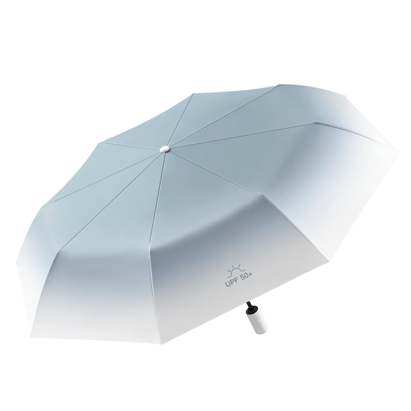 美度（MAYDU）全自动三折雨伞遮阳伞女防晒防紫外线折叠晴雨伞男女通用太阳伞M3037（单位：把） 雾霾蓝