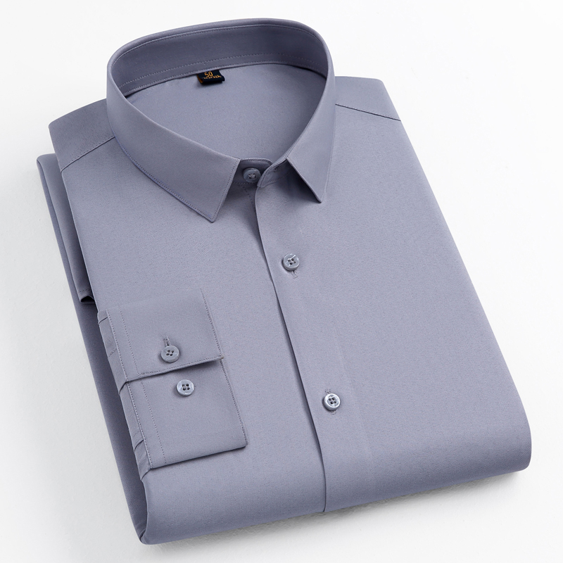 丰讯【三防】休闲商务正装职业衬衣春秋男士长袖衬衫FXPS2308（单位：件） 灰色 170