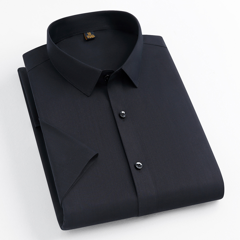 丰讯【三防】休闲商务正装职业衬衣男夏季男士短袖衬衫FXPS2318（单位：件） 藏青 170