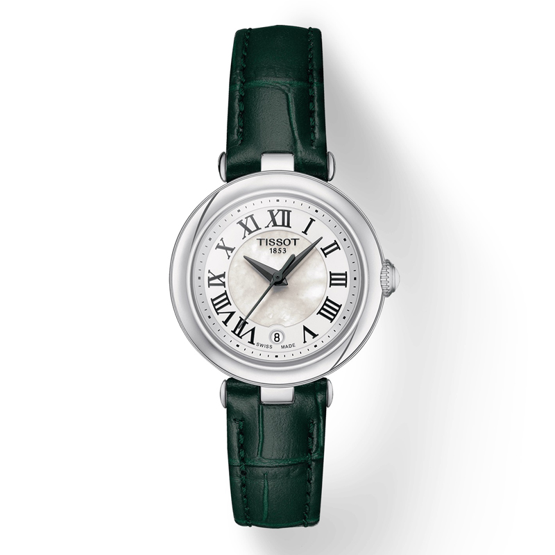 Tissot天梭 小美人系列石英皮带女表手表 T126.010.16.113.02（单位：块） 绿色