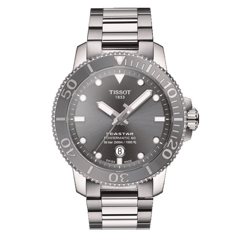 Tissot天梭 海星系列机械男表手表 T120.407.11.081.01（单位：块） 灰色