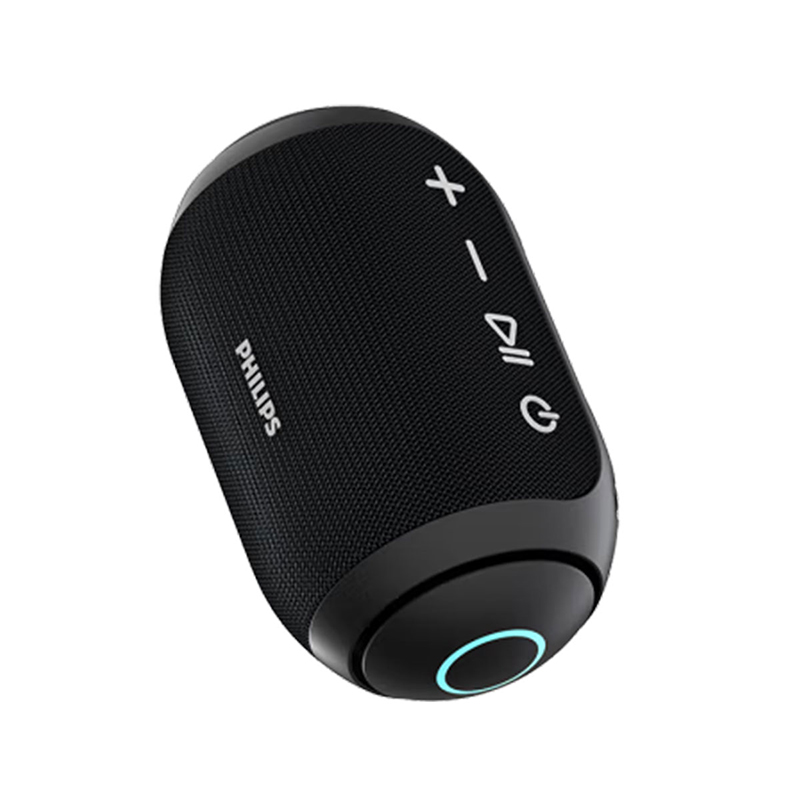 飞利浦无线蓝牙音响便携式户外广场舞音箱防水高音质低音炮随身电脑桌面小音响TAS3209（一台） 黑色