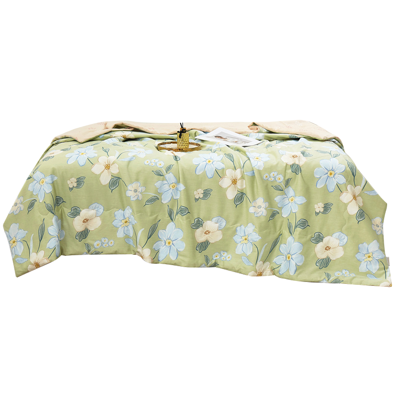 唐纳家纺（IDONNA)新疆长绒棉夏被-清丽TN-SQ24030规格180*200CM 单位（条）） 奶茶杏