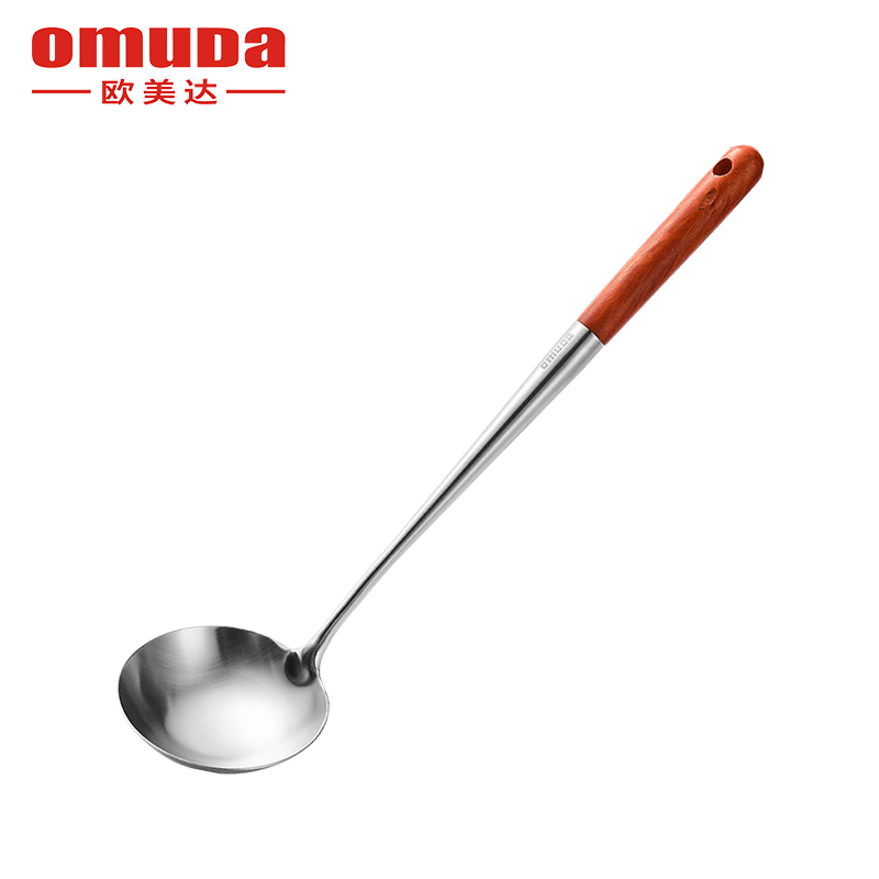 欧美达 洛克系列-304不锈钢汤勺 LKP17（把） 不锈钢色
