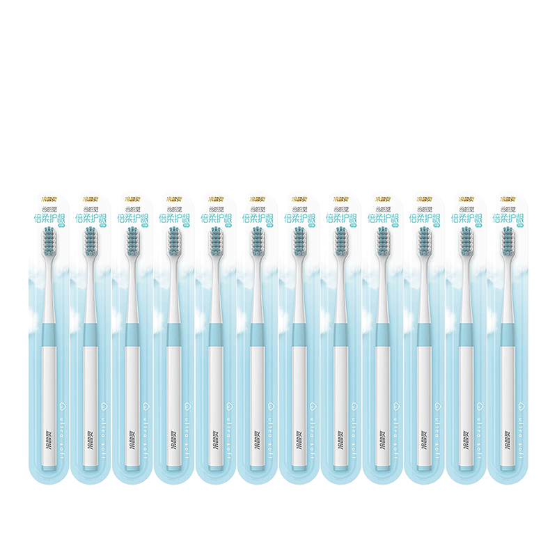 冷酸灵云感觉倍柔护龈牙刷12支家庭装（单位：套） 水蓝色