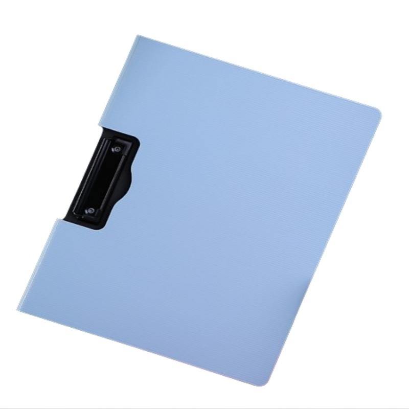 得力(deli) 5011 325*245*15mm A4横式折页板夹 蓝色（单位：个）