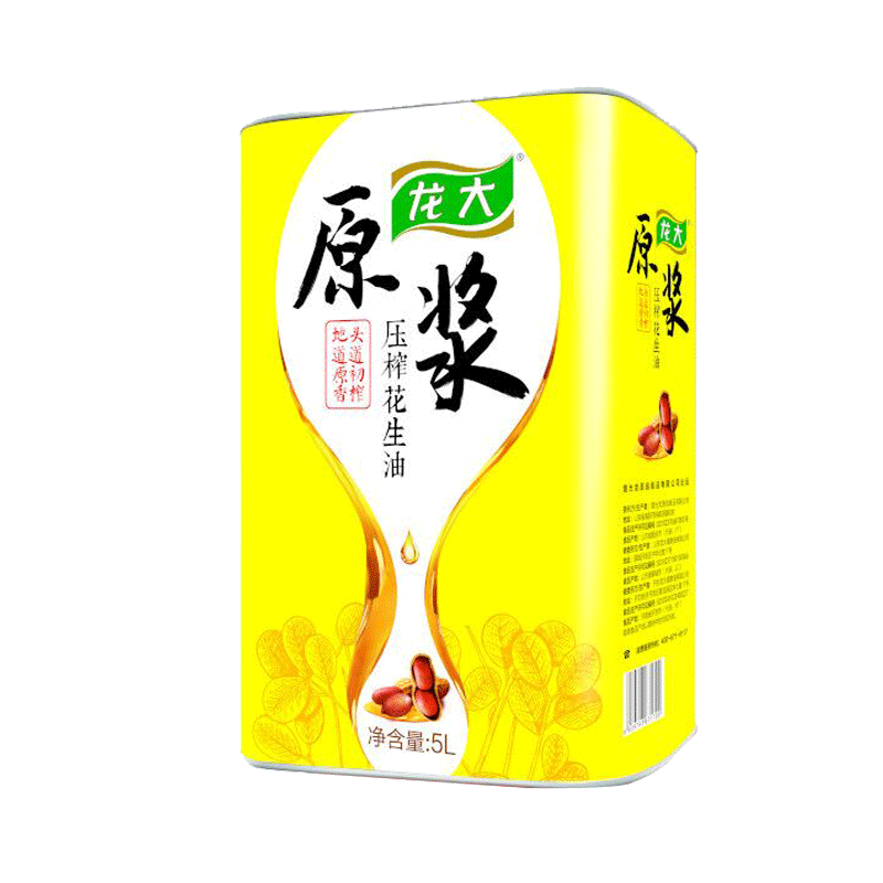 龙大 原浆 压榨花生油 5L（单价：桶） 黄色