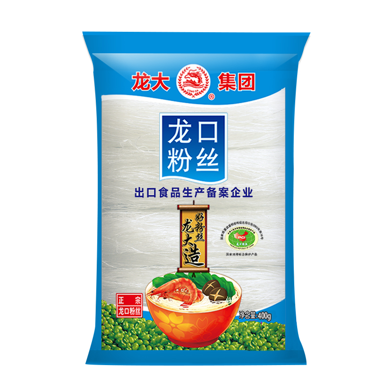 龙大 龙口粉丝 凉拌火锅粉 400g（单位：袋） 宝石蓝