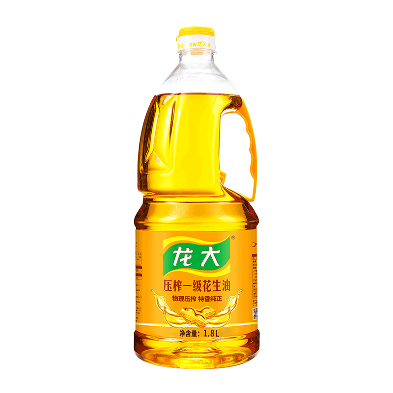 龙大压榨一级花生油1.8L（单位:桶） 黄色