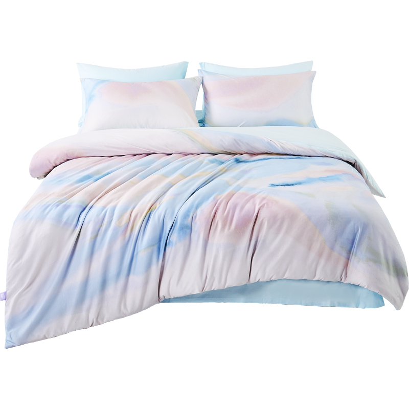 唯我WNT23092浮光-奈特针织棉四件套A类防螨   被套：200*230cm