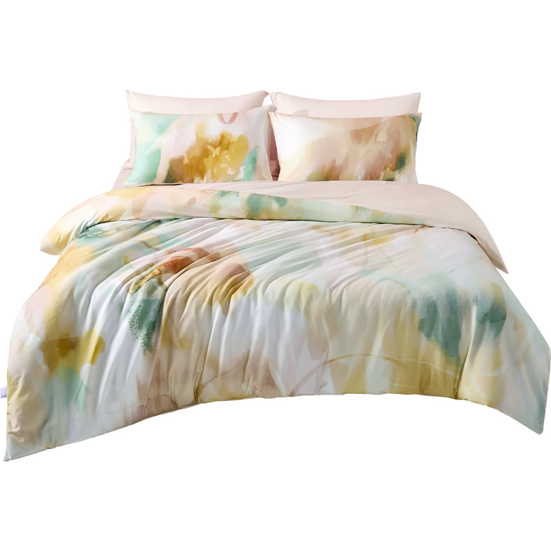 唯我WNT23086暖阳下-奈特针织棉四件套A类防螨   被套：200*230cm