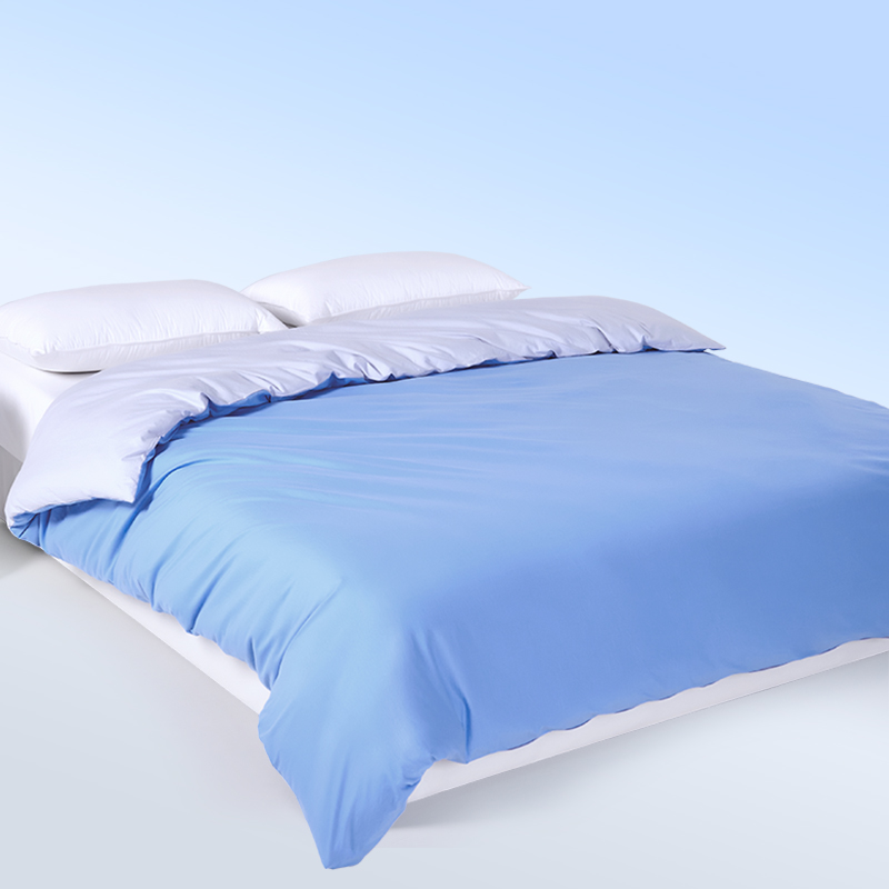 唯我轻柔奈特针织棉A类防螨被套 雪中泉 160*210cm