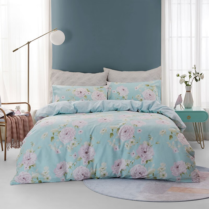 LOVO TGVADF005黛丽 床品四件套H 浅灰色 1.5米