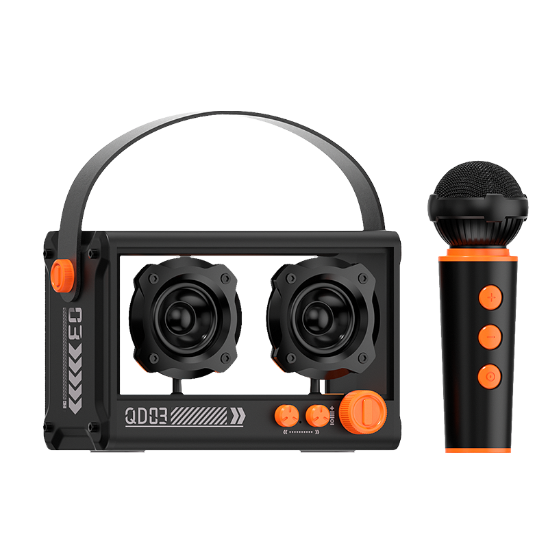 德国巴赫 QD03 透明K歌音响（单麦）单位：台 黑色