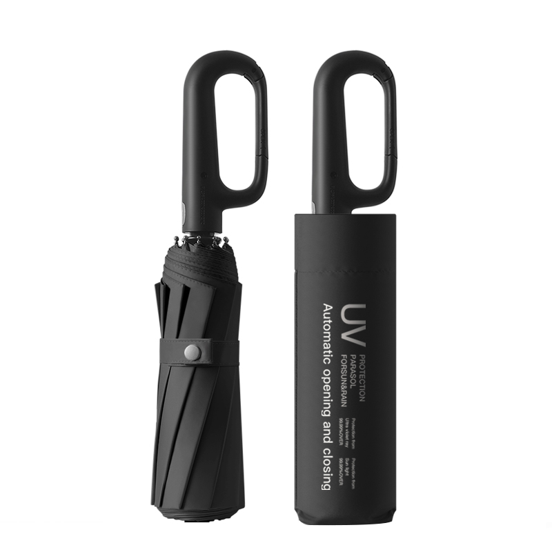 美度加大晴雨伞三折黑胶防晒防紫外线女晴雨两用太阳伞M3393（单位：把） 深空黑