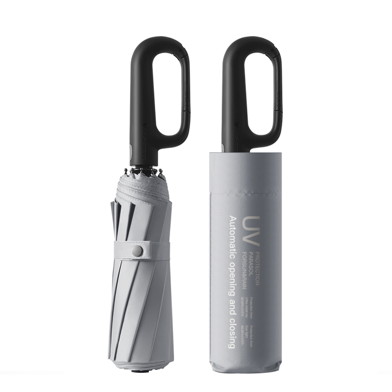 美度加大晴雨伞三折黑胶防晒防紫外线女晴雨两用太阳伞M3393（单位：把） 银灰色