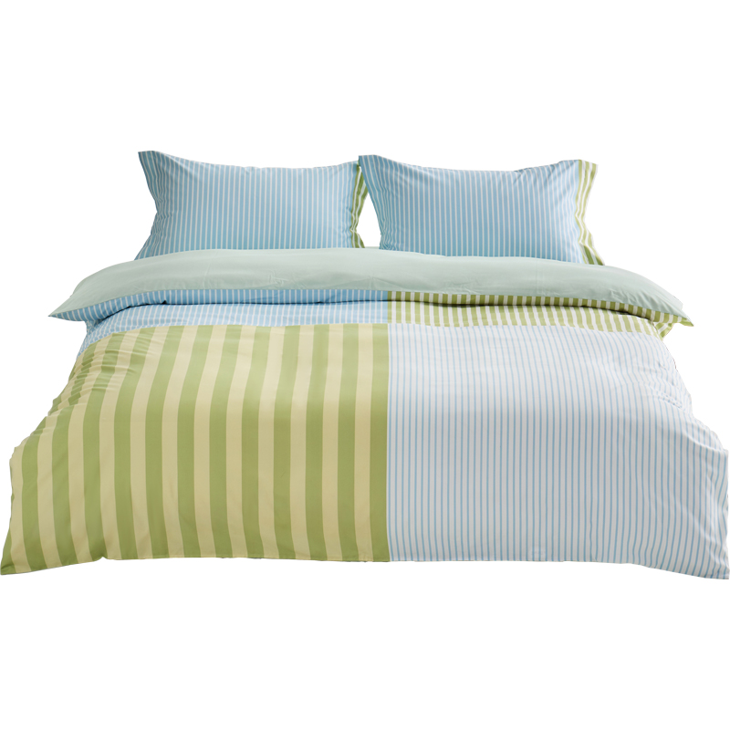 唯我雪松木再生环保数码可循环纤维A类抗菌床上磨毛四件套   被套：200*230cm